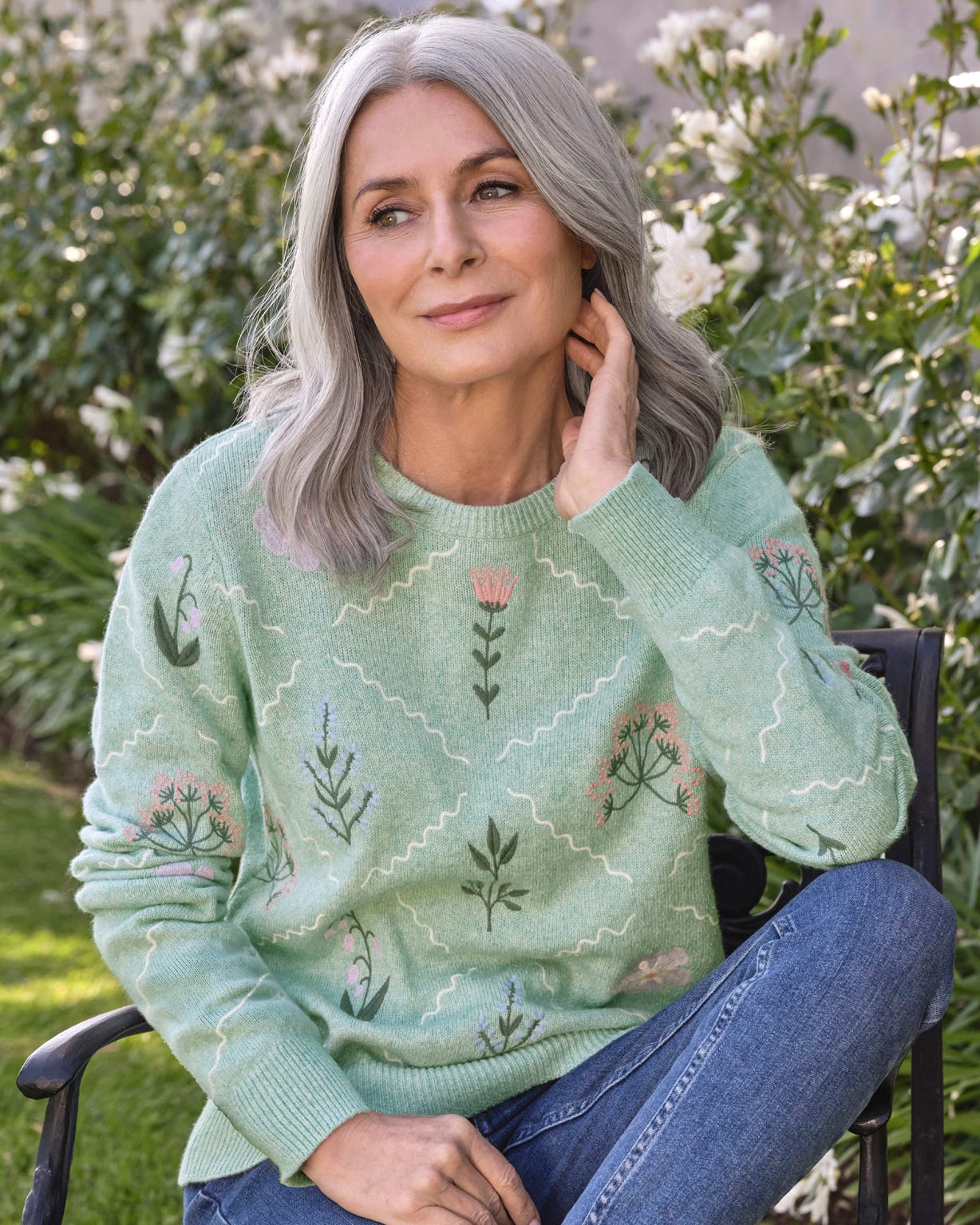 Woolovers Embroidered Jumper