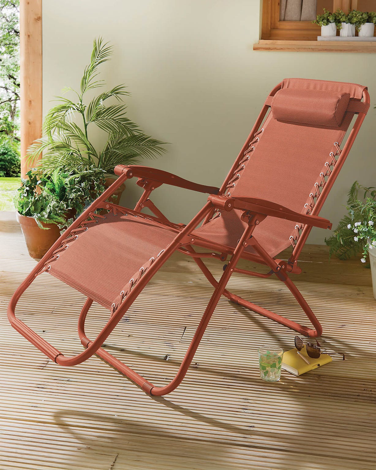 Zero Gravity Terracotta Reclining Chair 