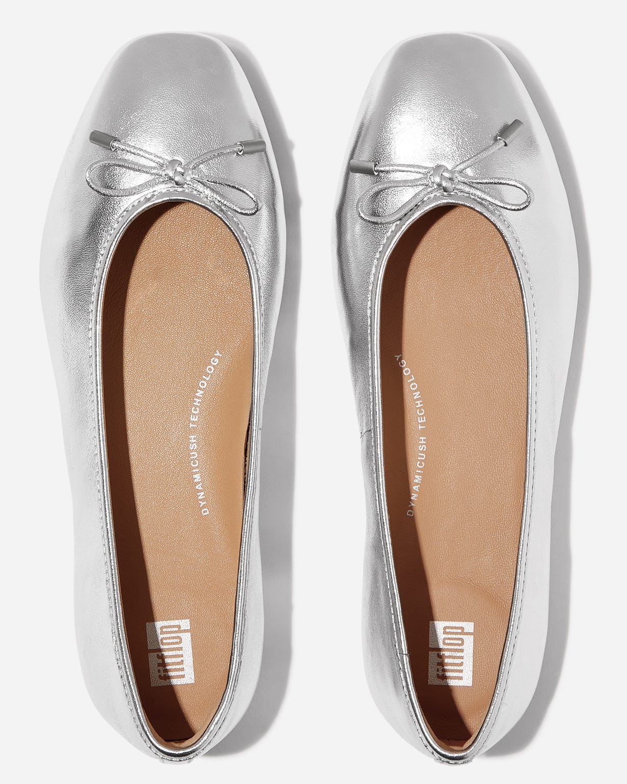 Fitflop Delicato Bow Soft Leather Ballerinas  