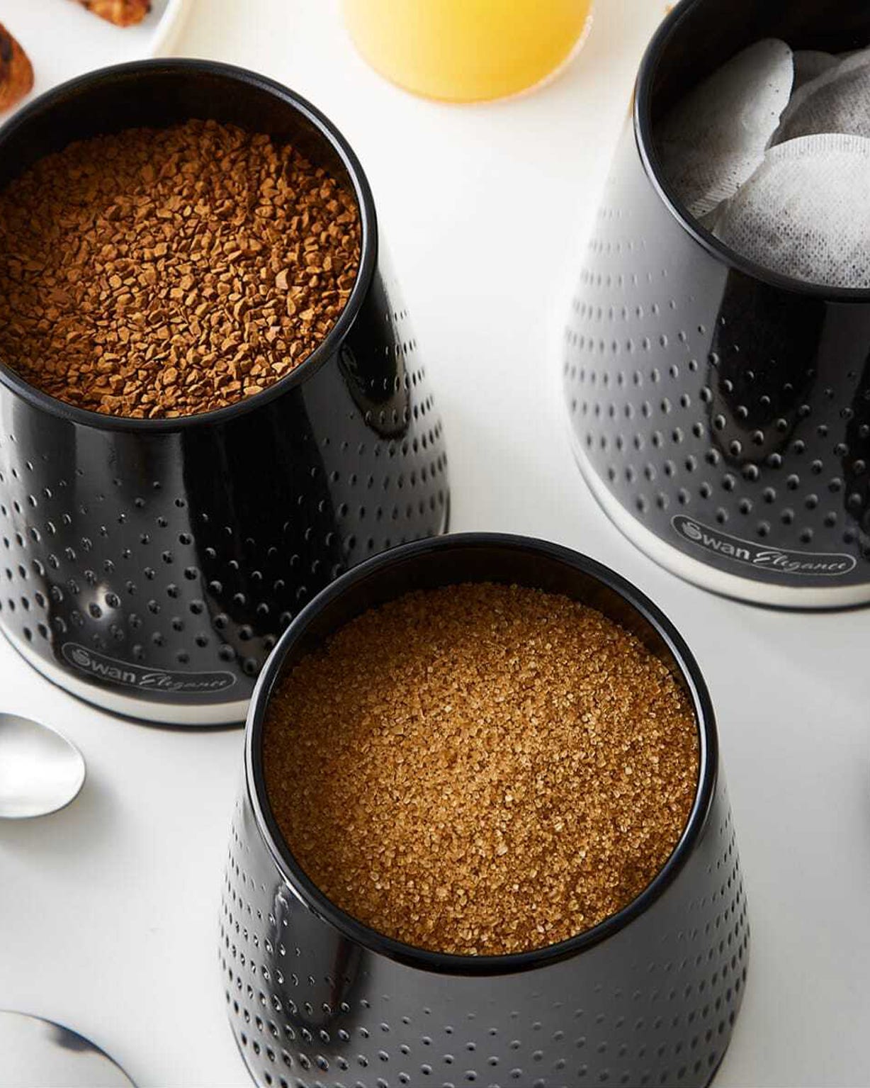 Swan Elegance Set of 3 Canisters 