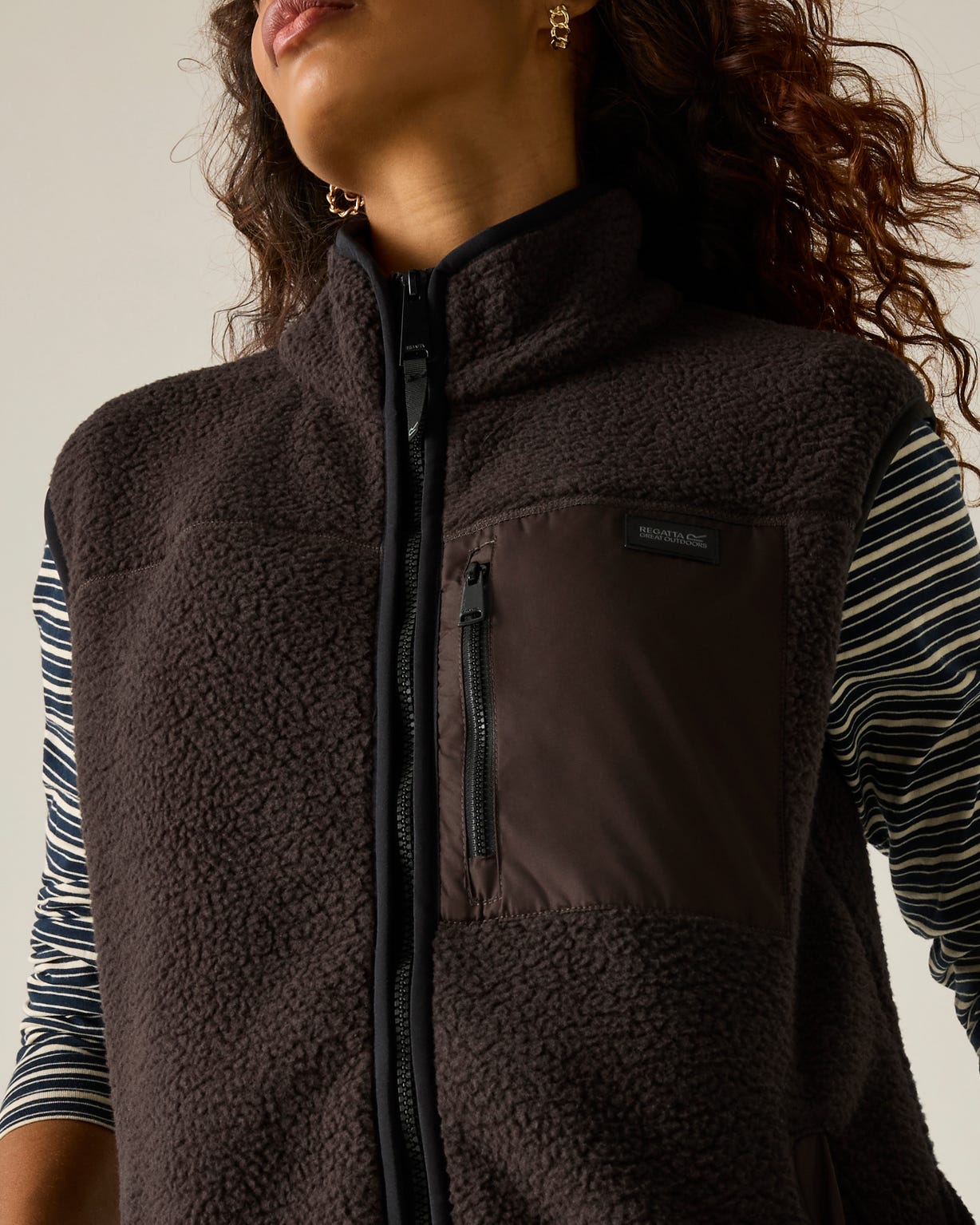 Regatta Womens Frankie Borg longline Fleece Gilet