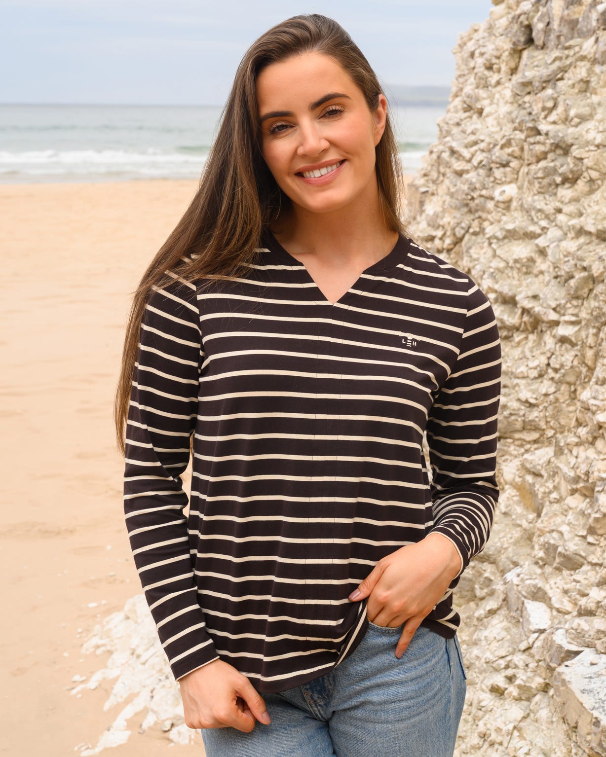 Lighthouse Cotton Stripe T-Shirt