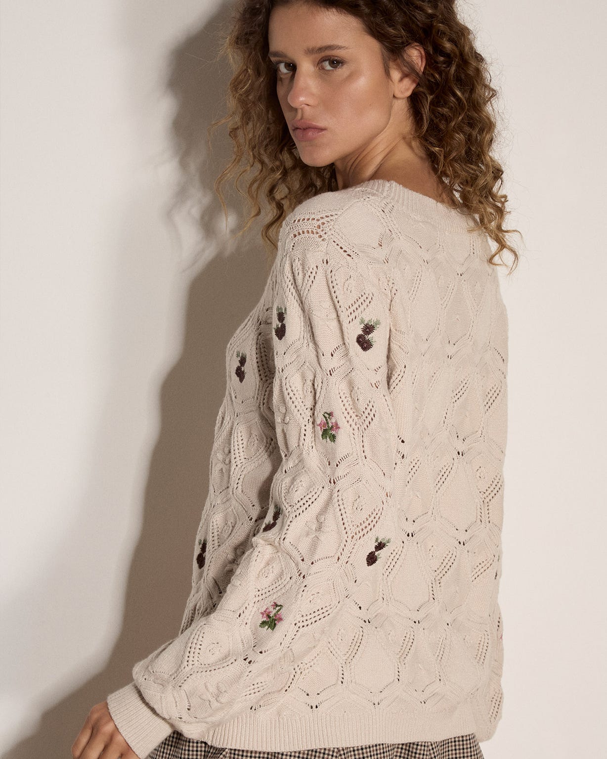 Apricot Pointelle Jumper
