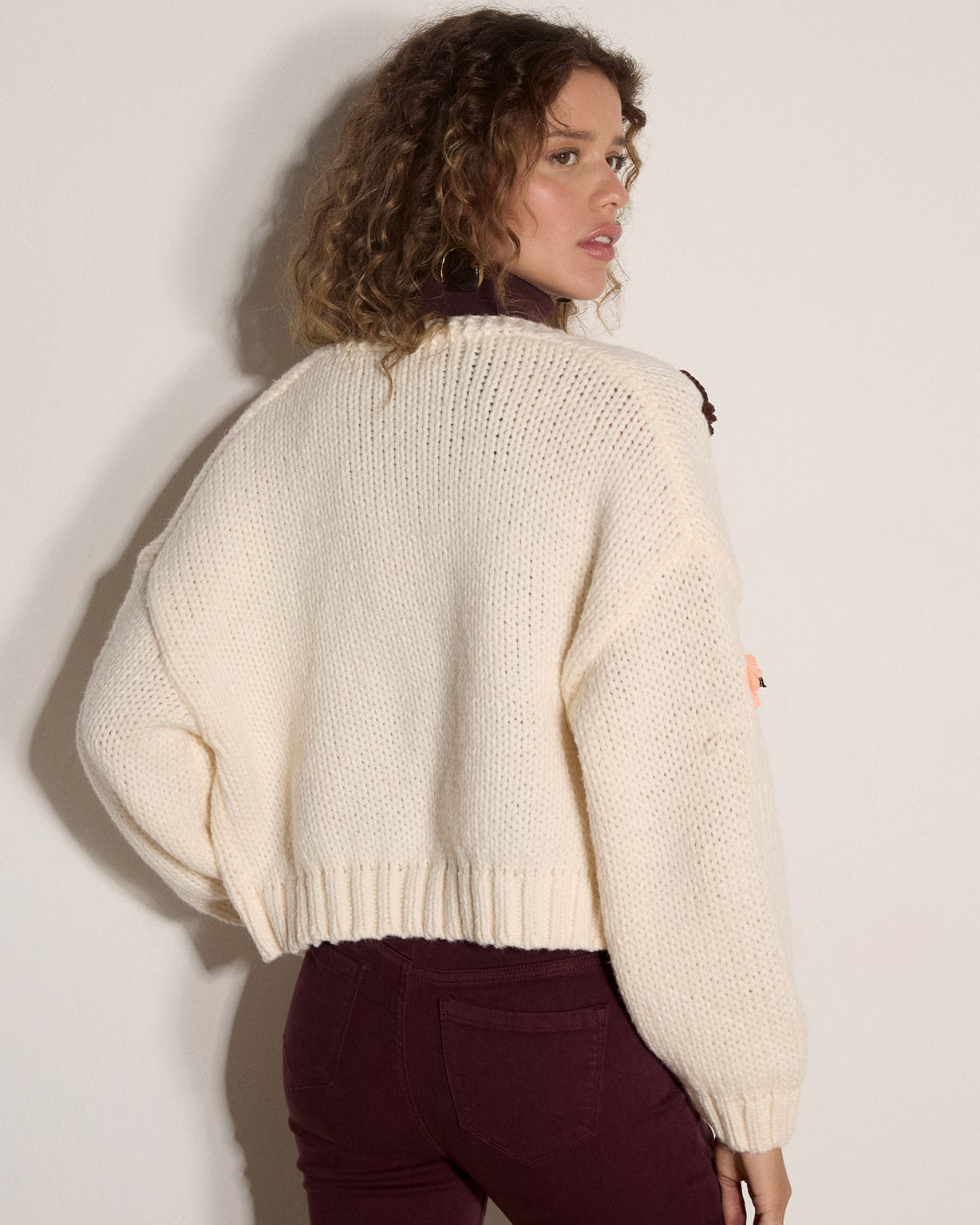 Apricot Butterfly Detail Cardigan 