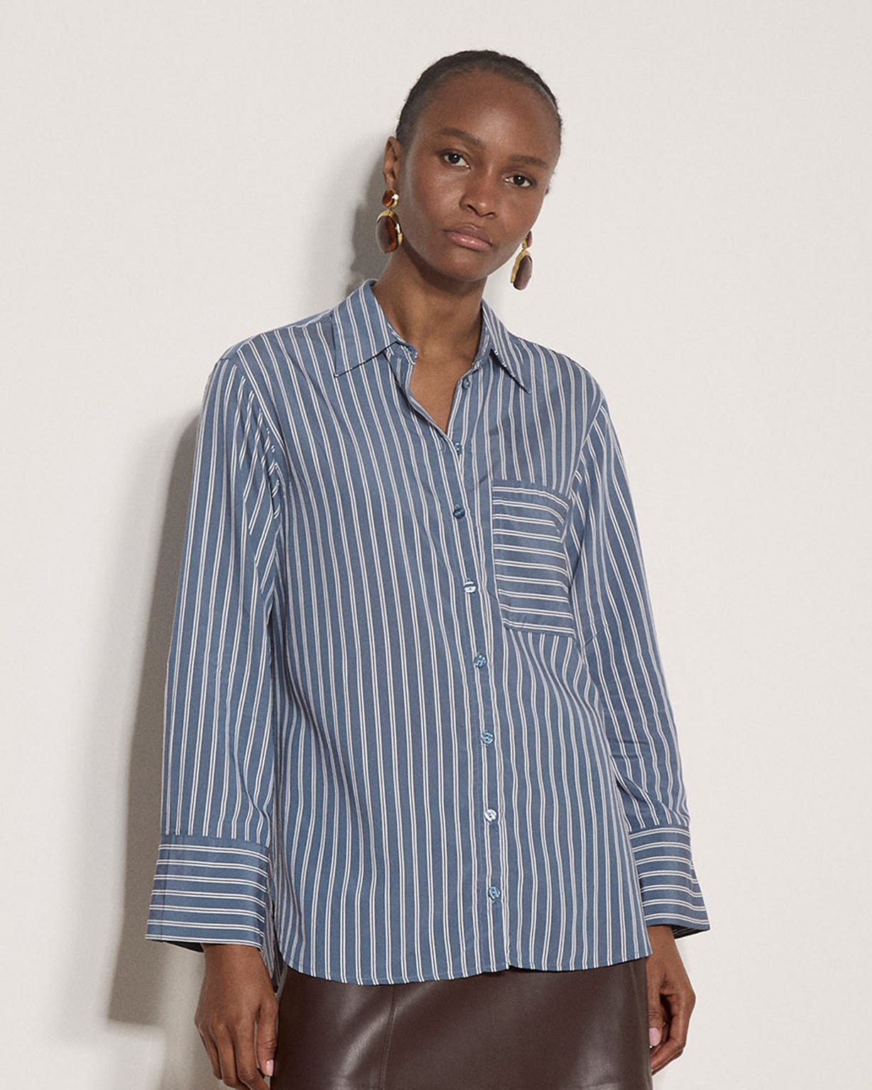 Apricot Stripe Overshirt 