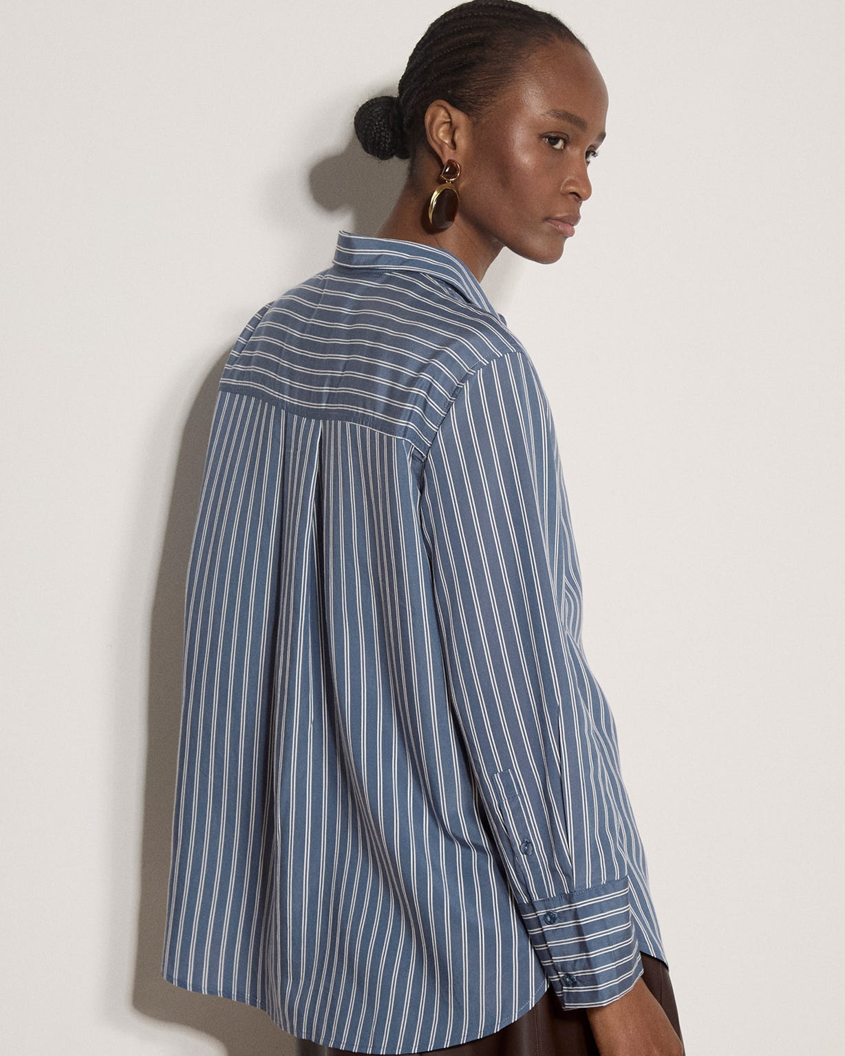 Apricot Stripe Overshirt 