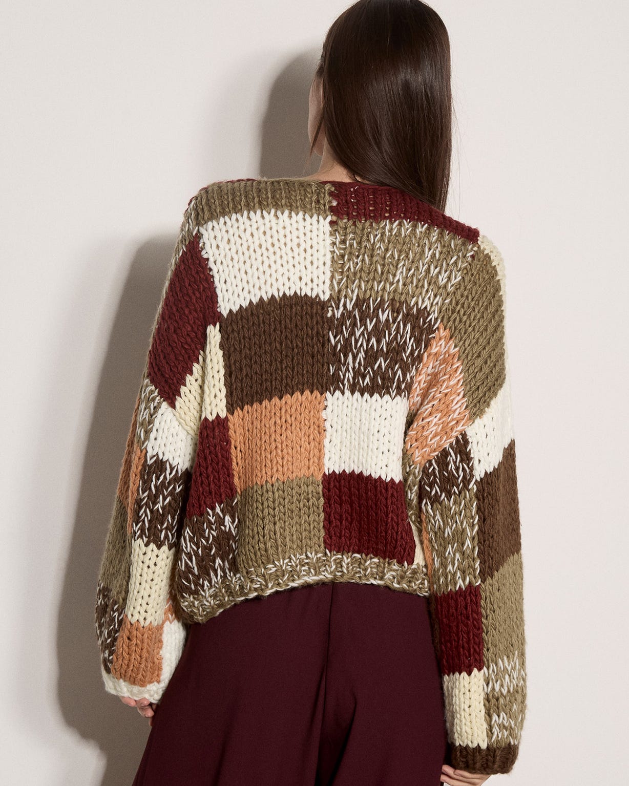 Apricot Patchwork Jumper