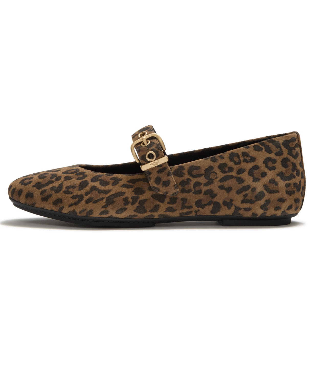 FitFlop Delicato Suede Leopard Mary Janes