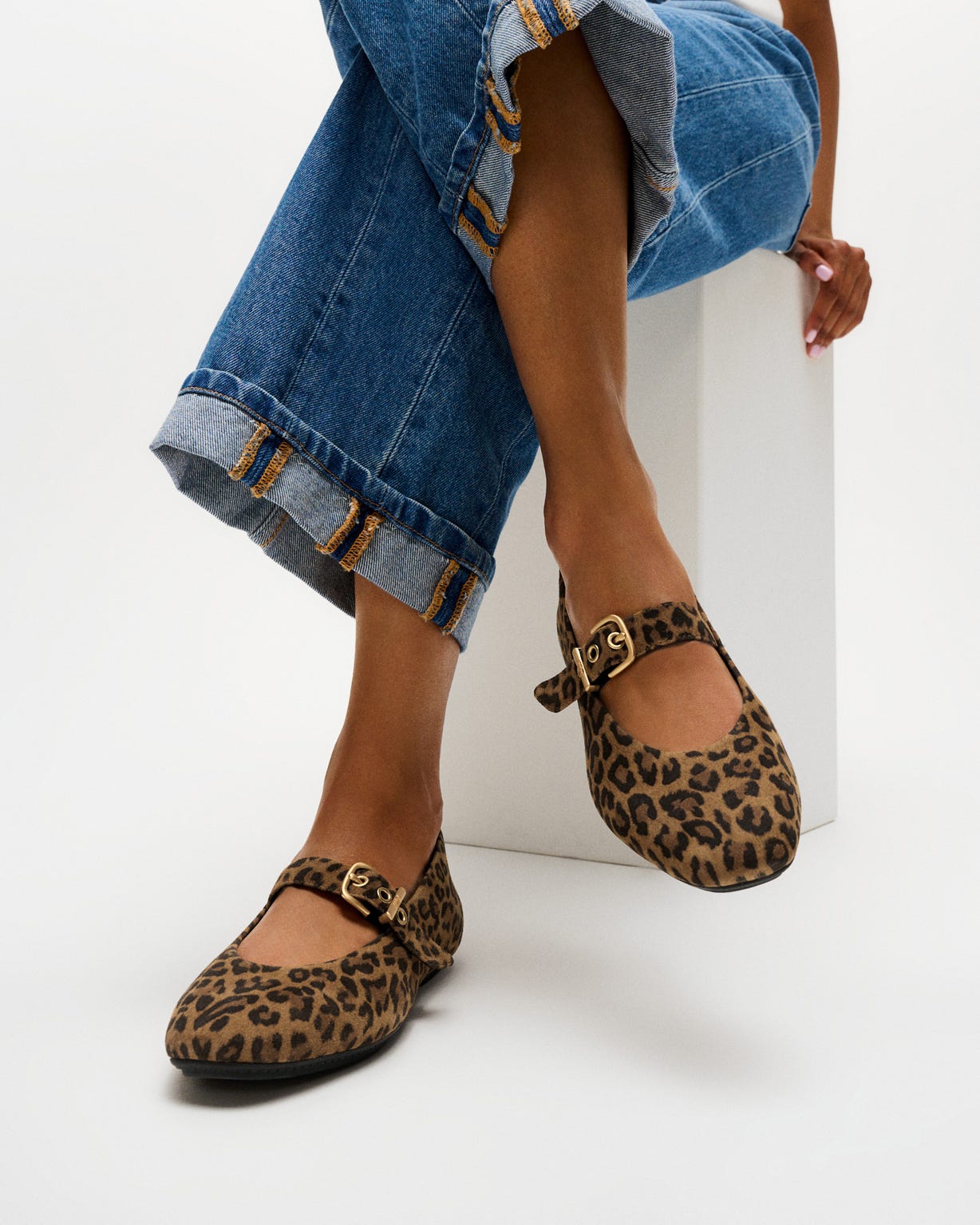 FitFlop Delicato Suede Leopard Mary Janes