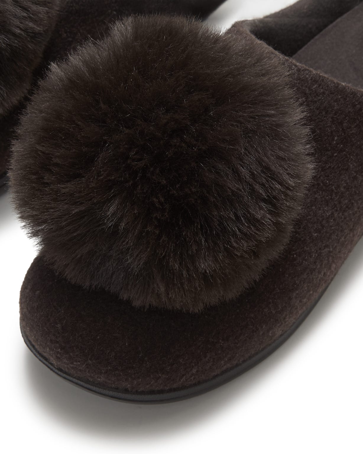 FitFlop IQ-SNUG Felt Pom Pom Slipper