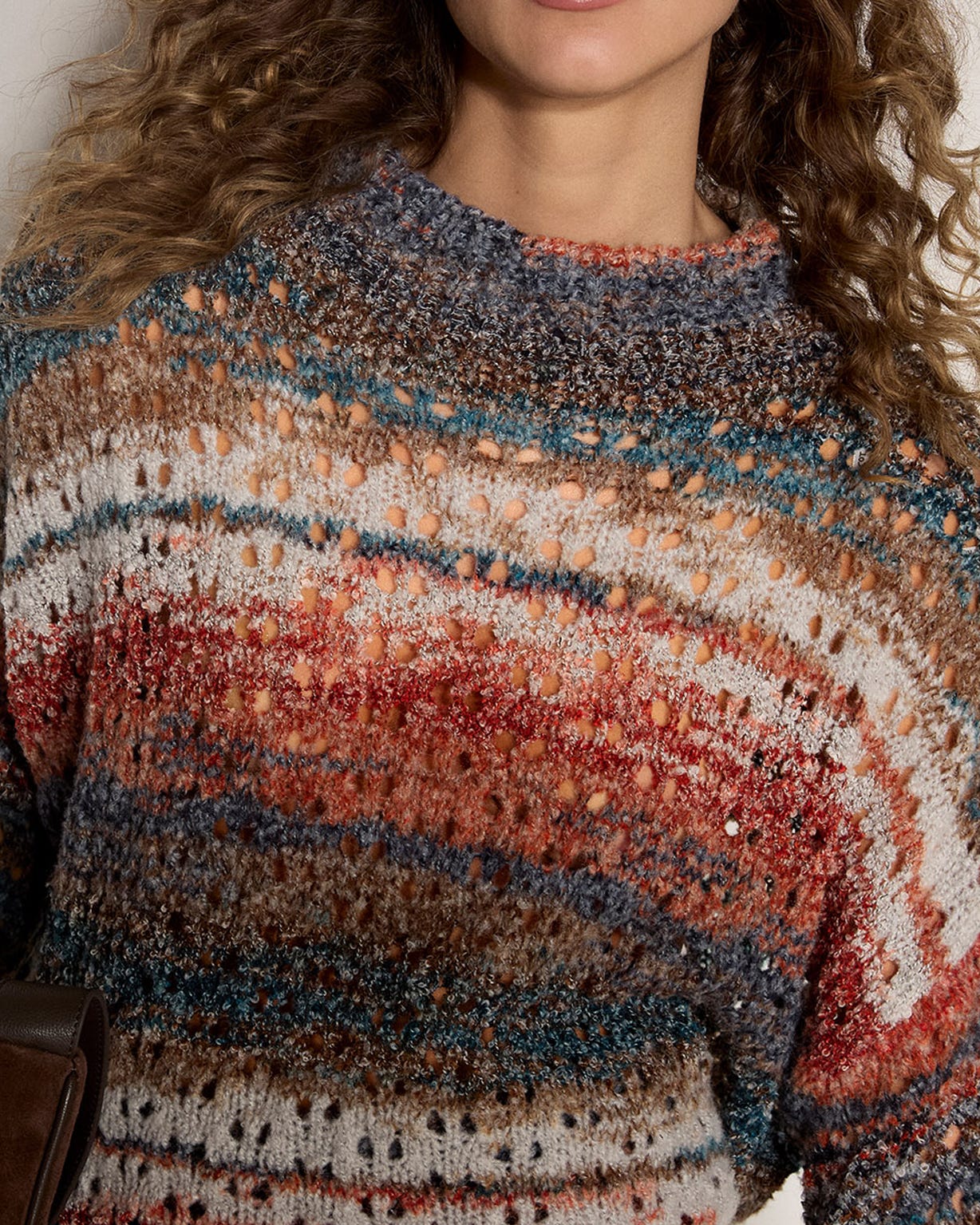 Apricot Multi Stripe Jumper 