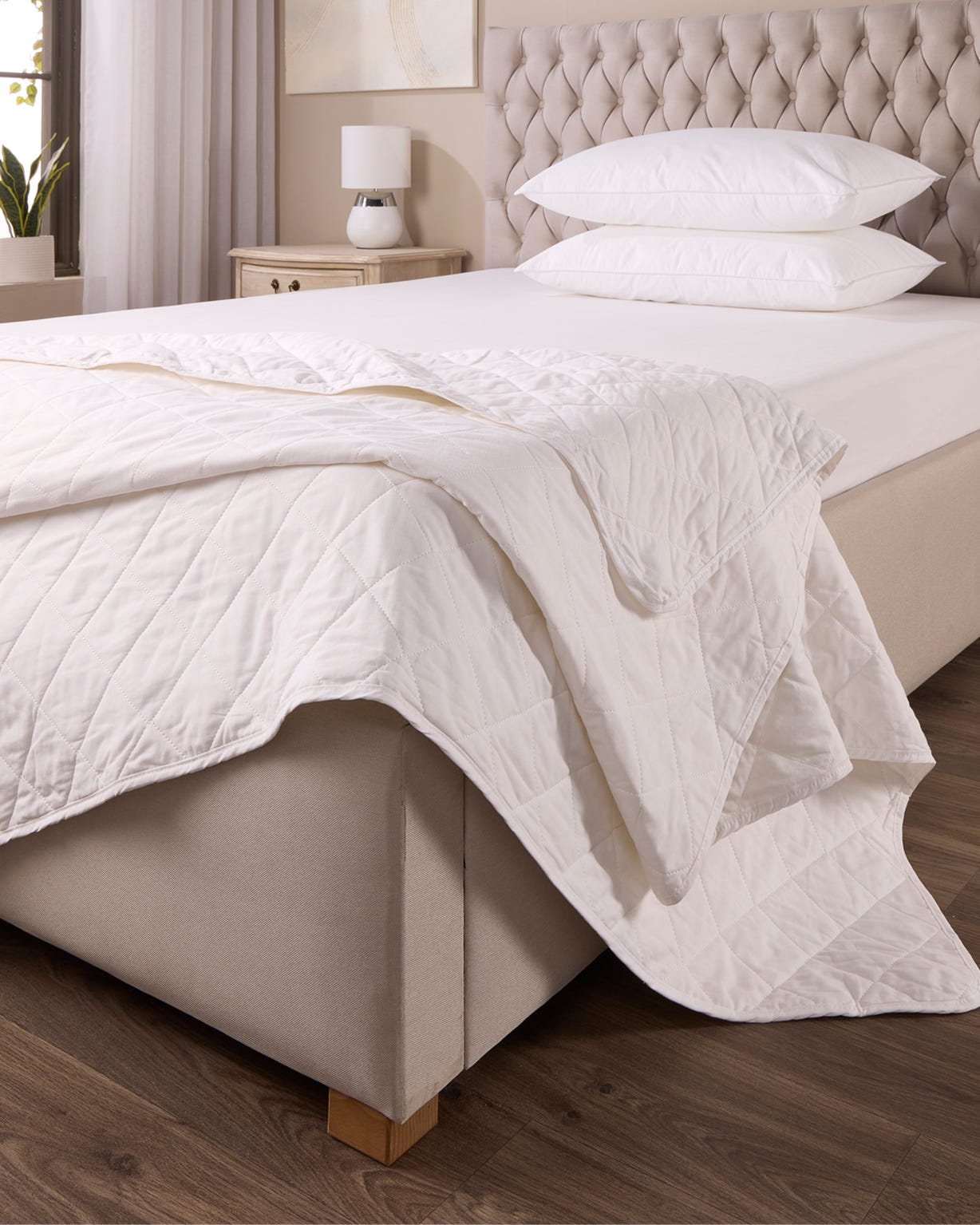 Ultra Lightweight Quilted 3 Tog Cooling Cotton Summer Duvet 