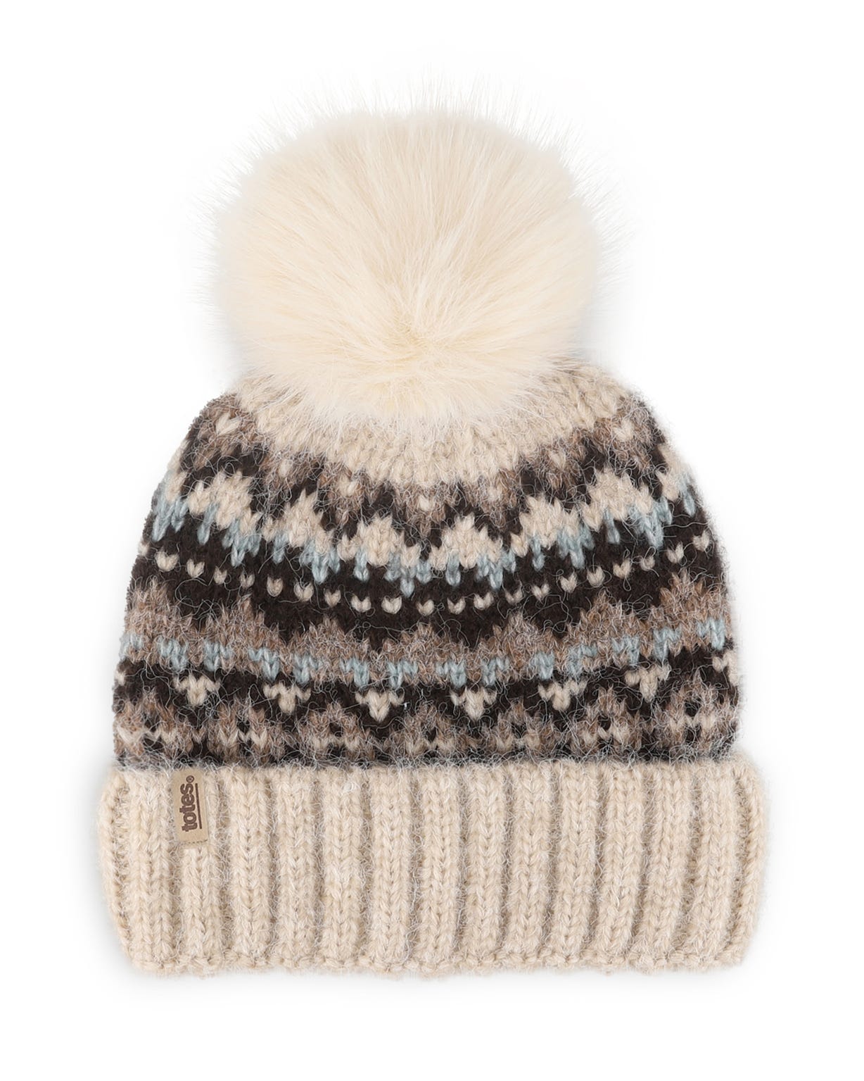 Totes Ladies Fairisle Scarf & Hat Set 