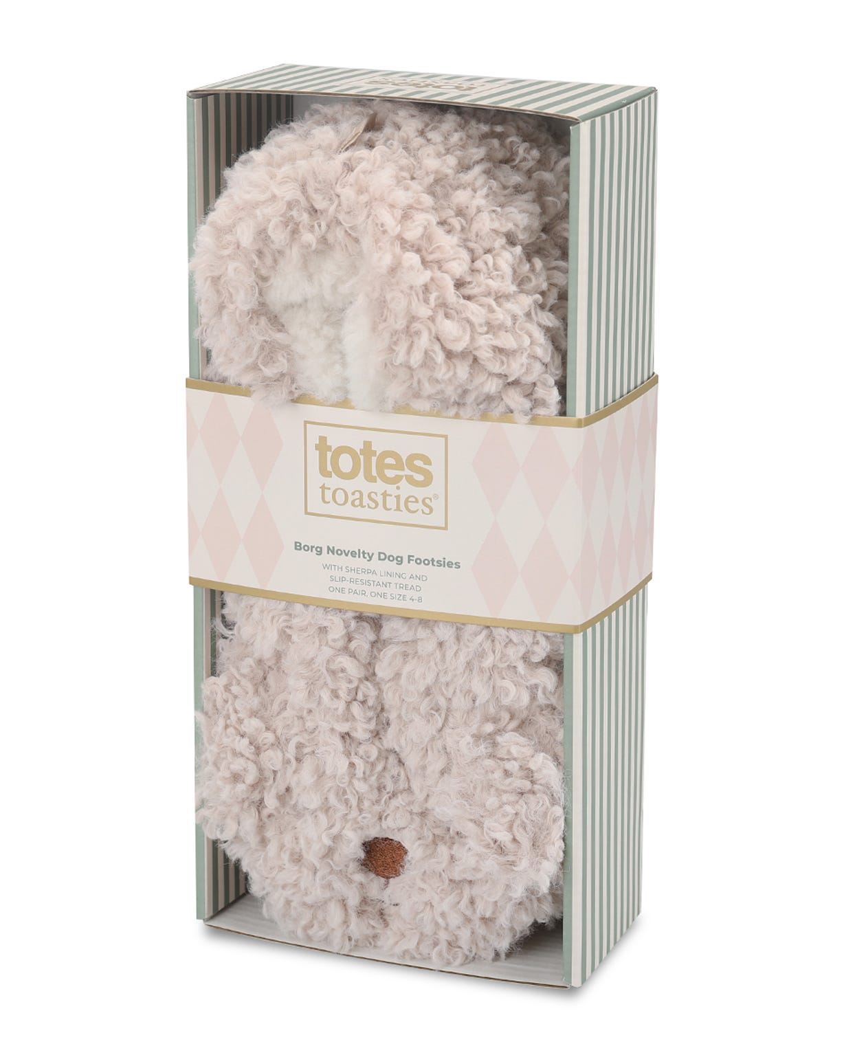 Totes Ladies Borg Novelty Footsies 