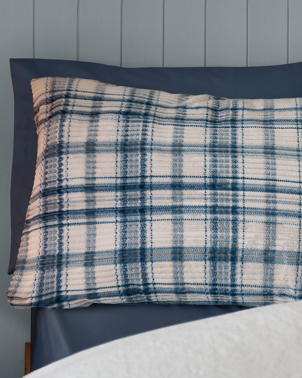 Cosy Ribbed Check Duvet Set 