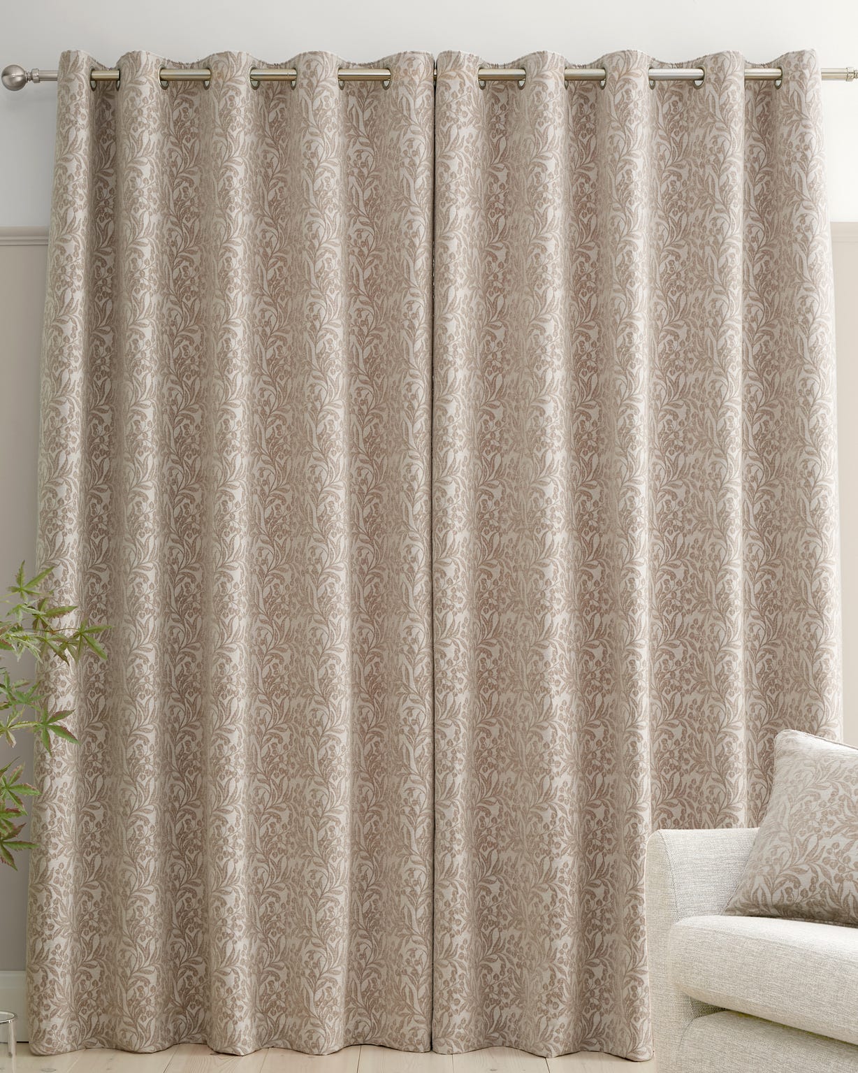 Chenille Leaves Curtains 
