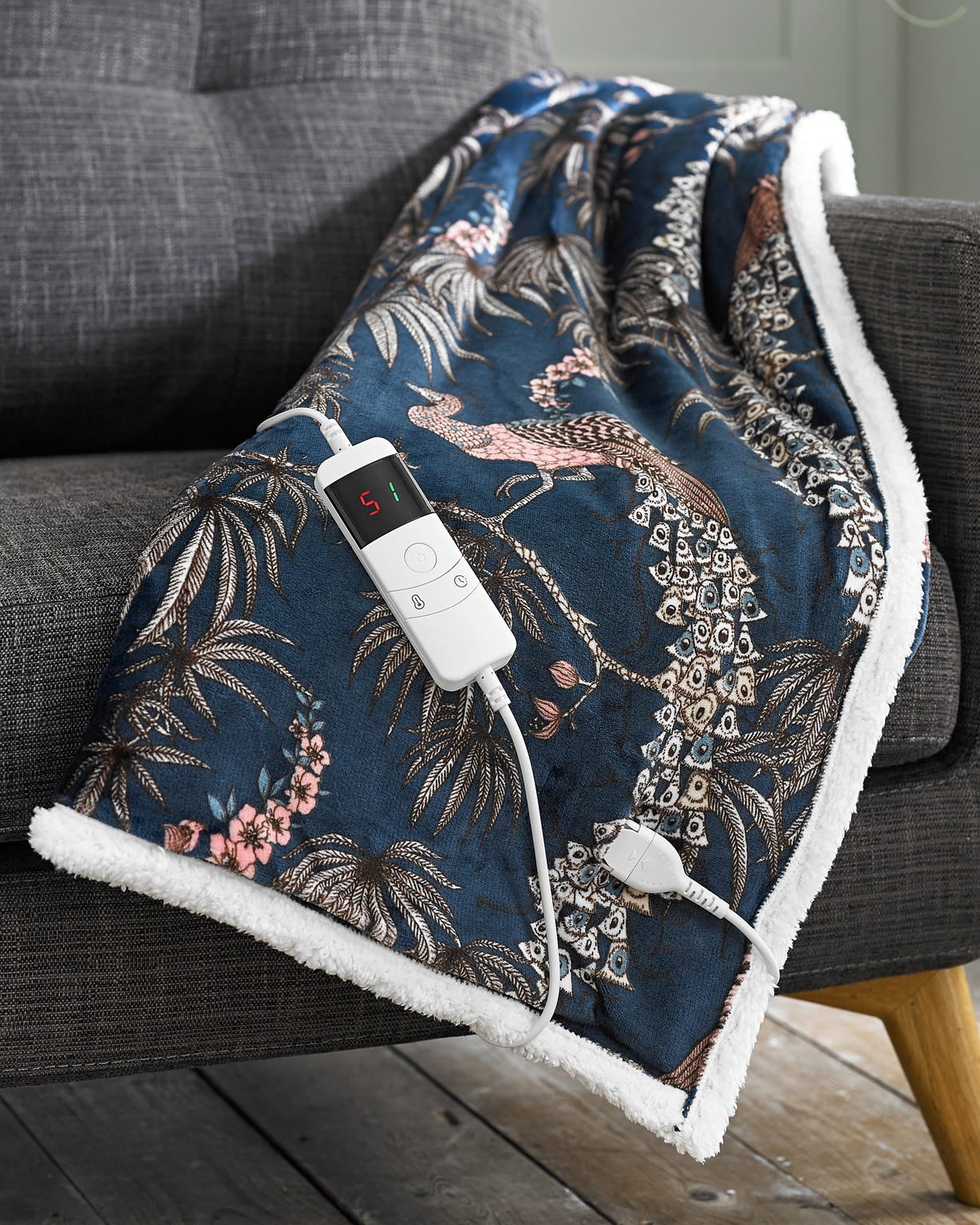 Heated Sherpa Printed Throws 