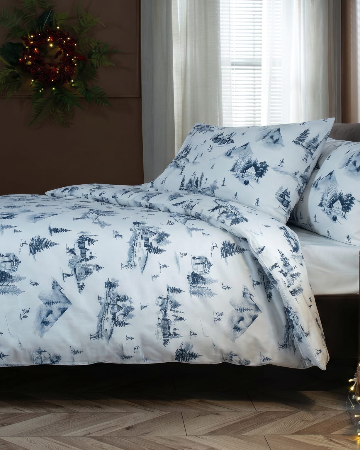 Alpine Toile Brushed Cotton Duvet Set 