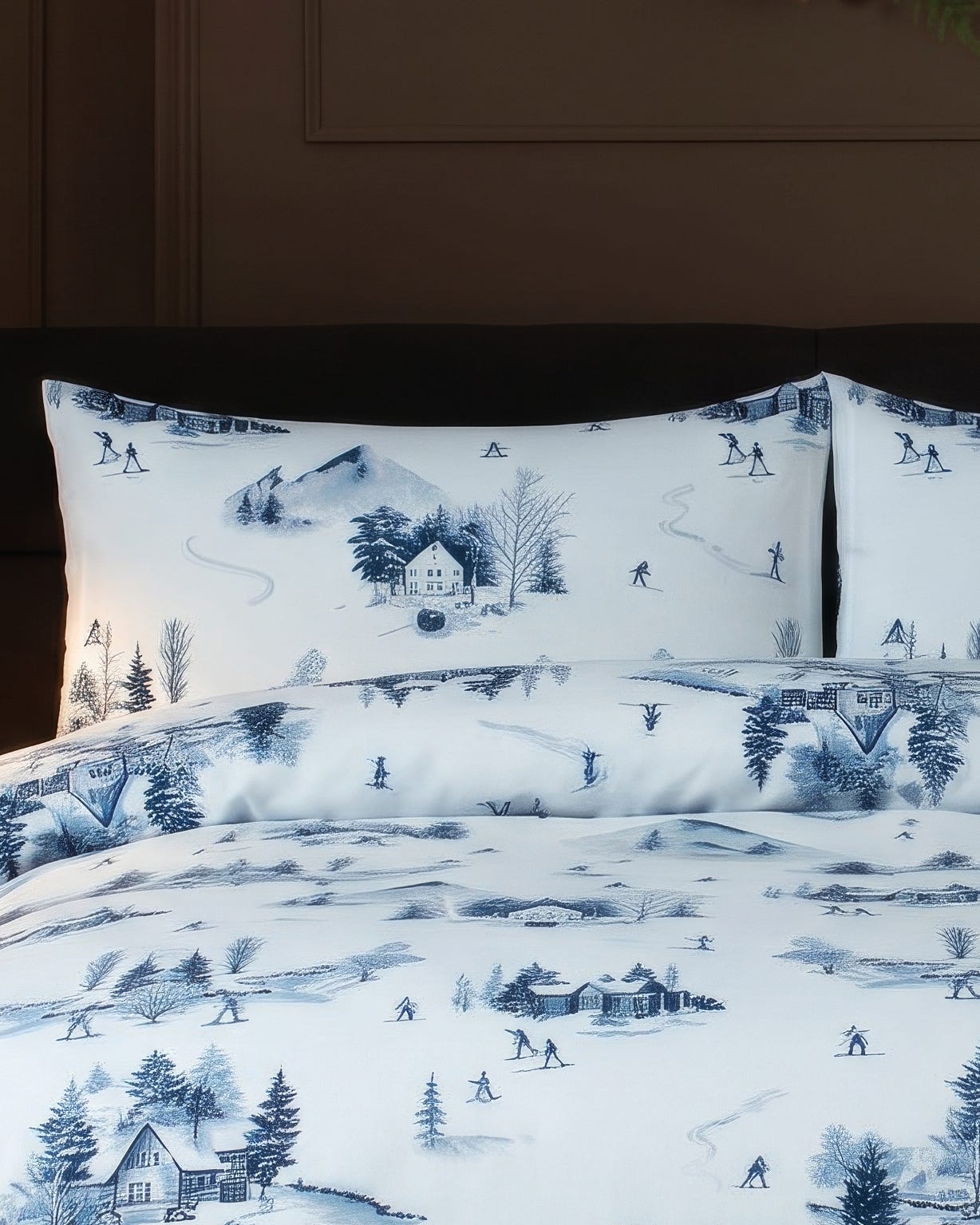 Alpine Toile Brushed Cotton Duvet Set 