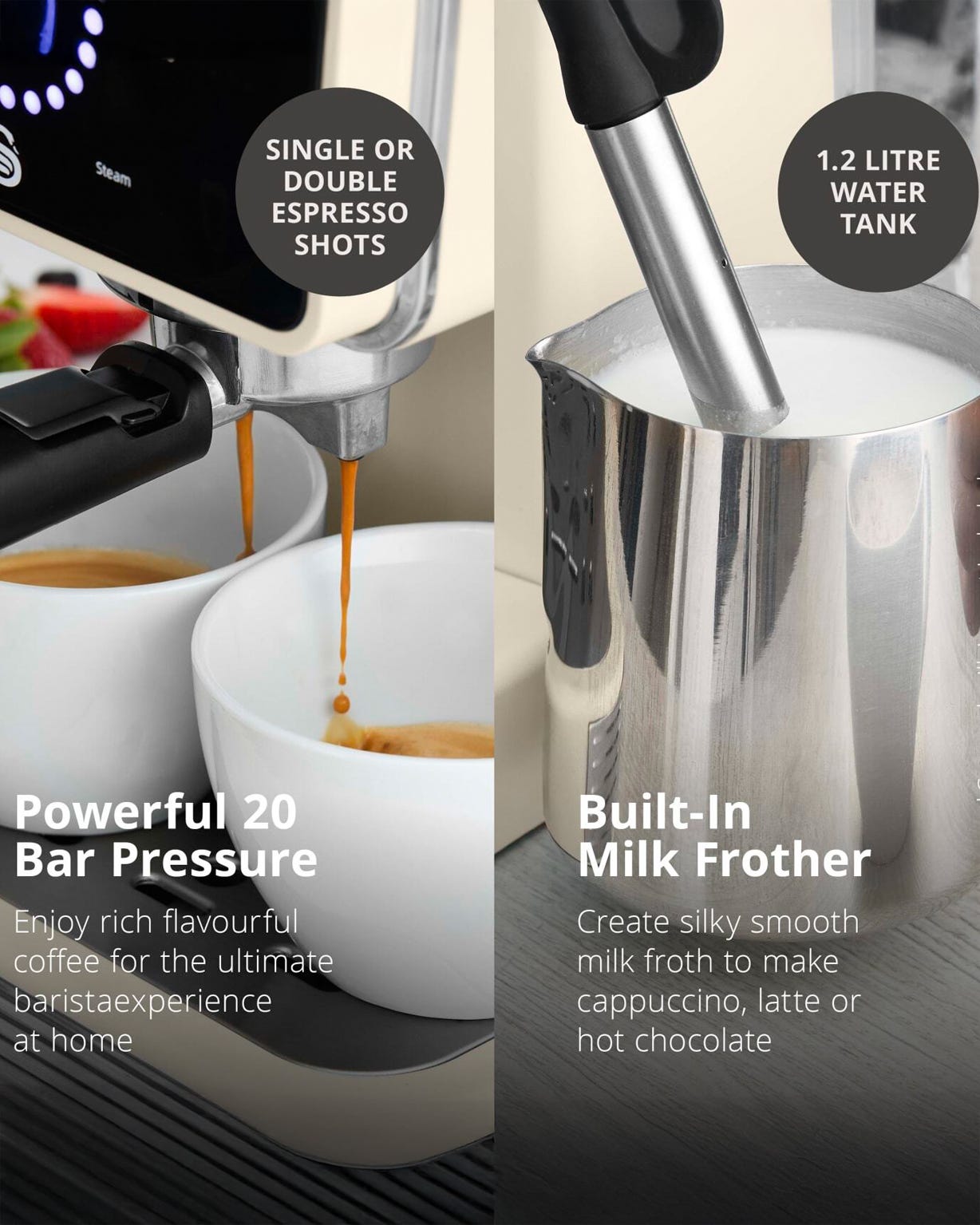 Swan Retro Pump Espresso Digital Coffee Machine 