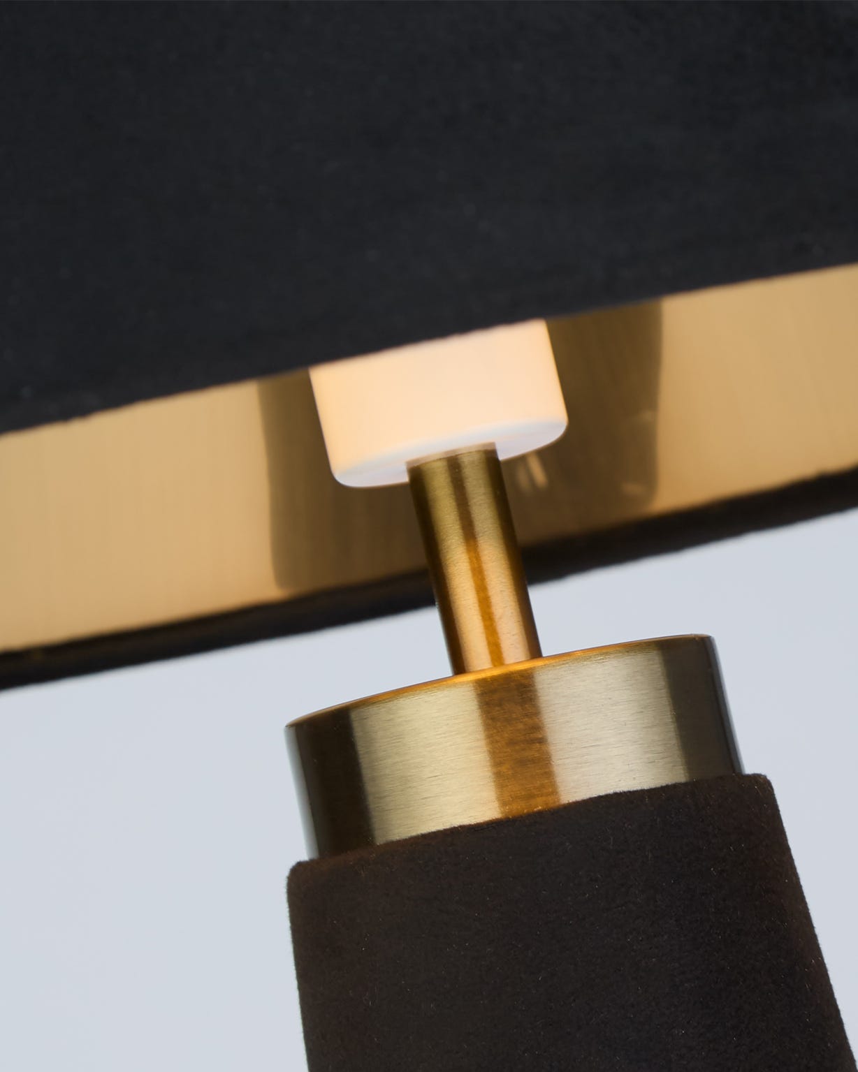 Black Velvet Table Lamp 