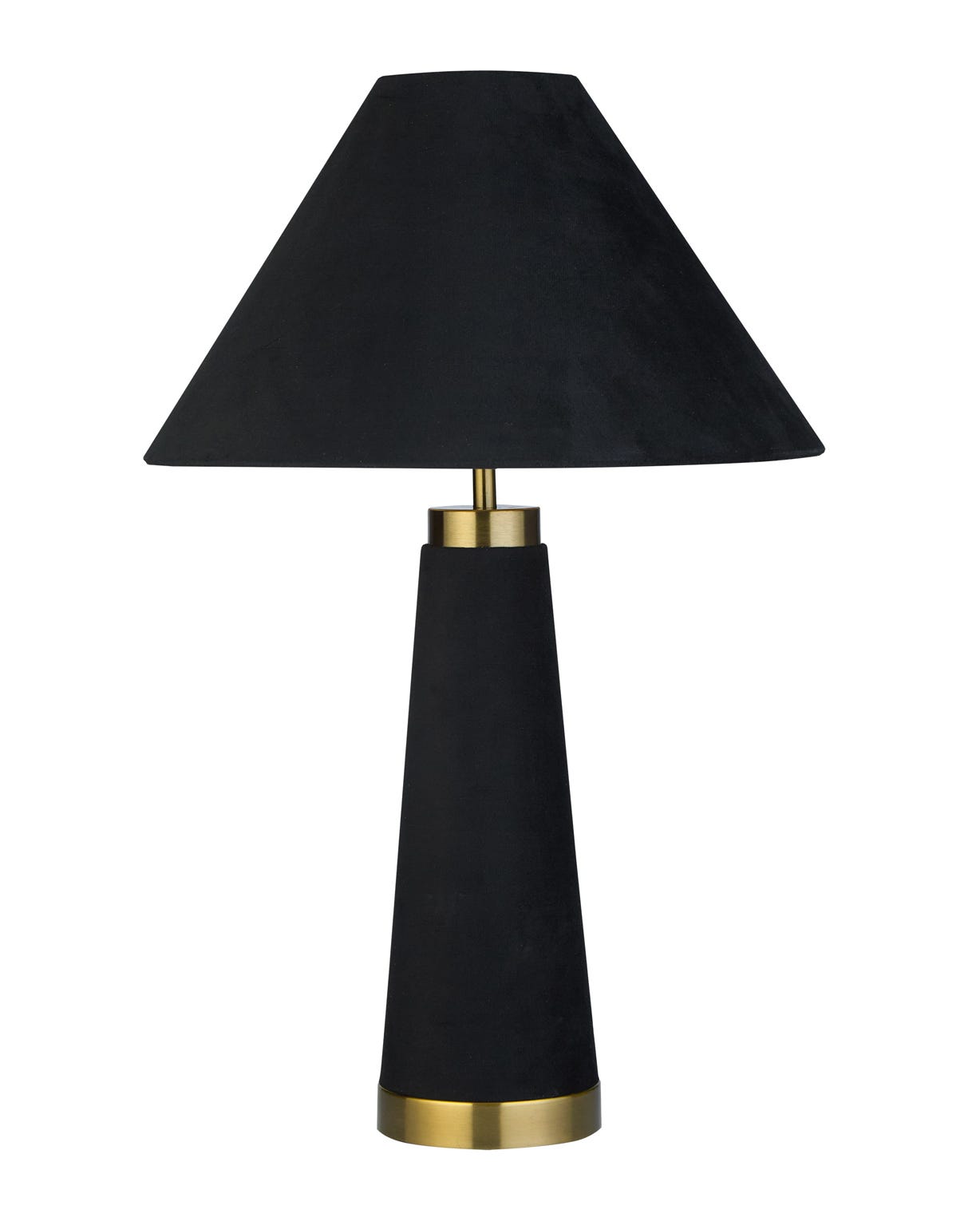 Black Velvet Table Lamp 