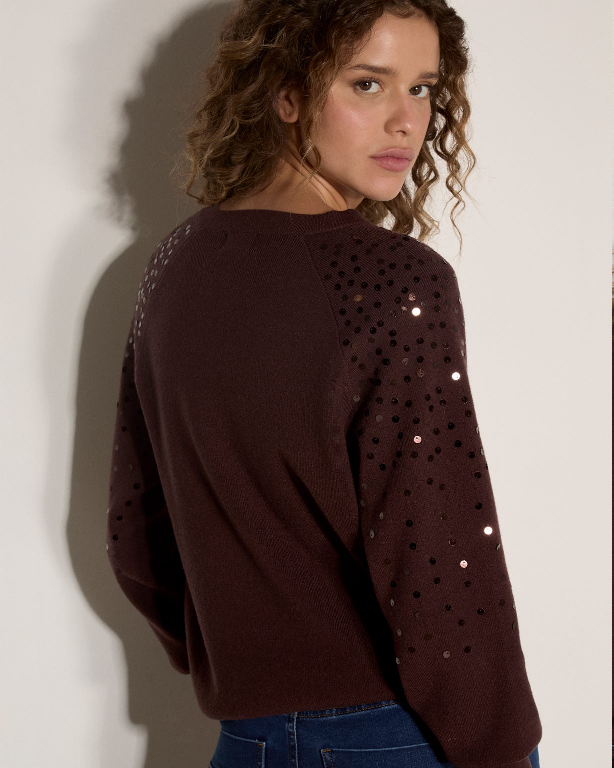 Apricot Sequin Detail Jumper 