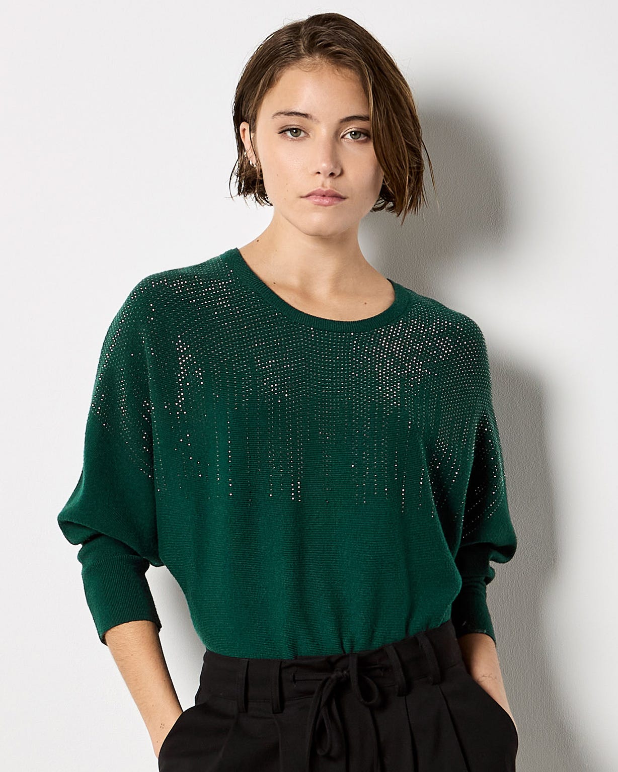 Apricot Detailed Batwing Jumper
