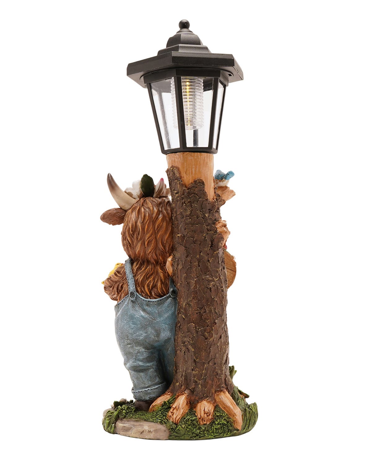 Country Living Highland Cow Solar Powered Lantern 