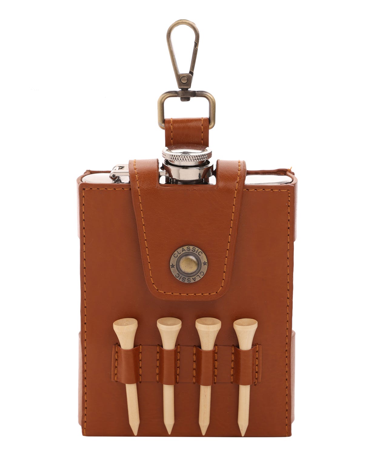 Harvey Makin Golfers Hip Flask Gift Set 