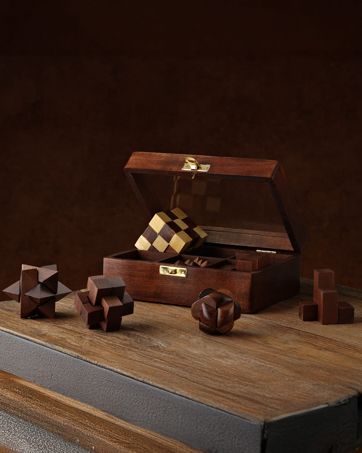 Harvey Makin Wooden 6 Puzzle Set 