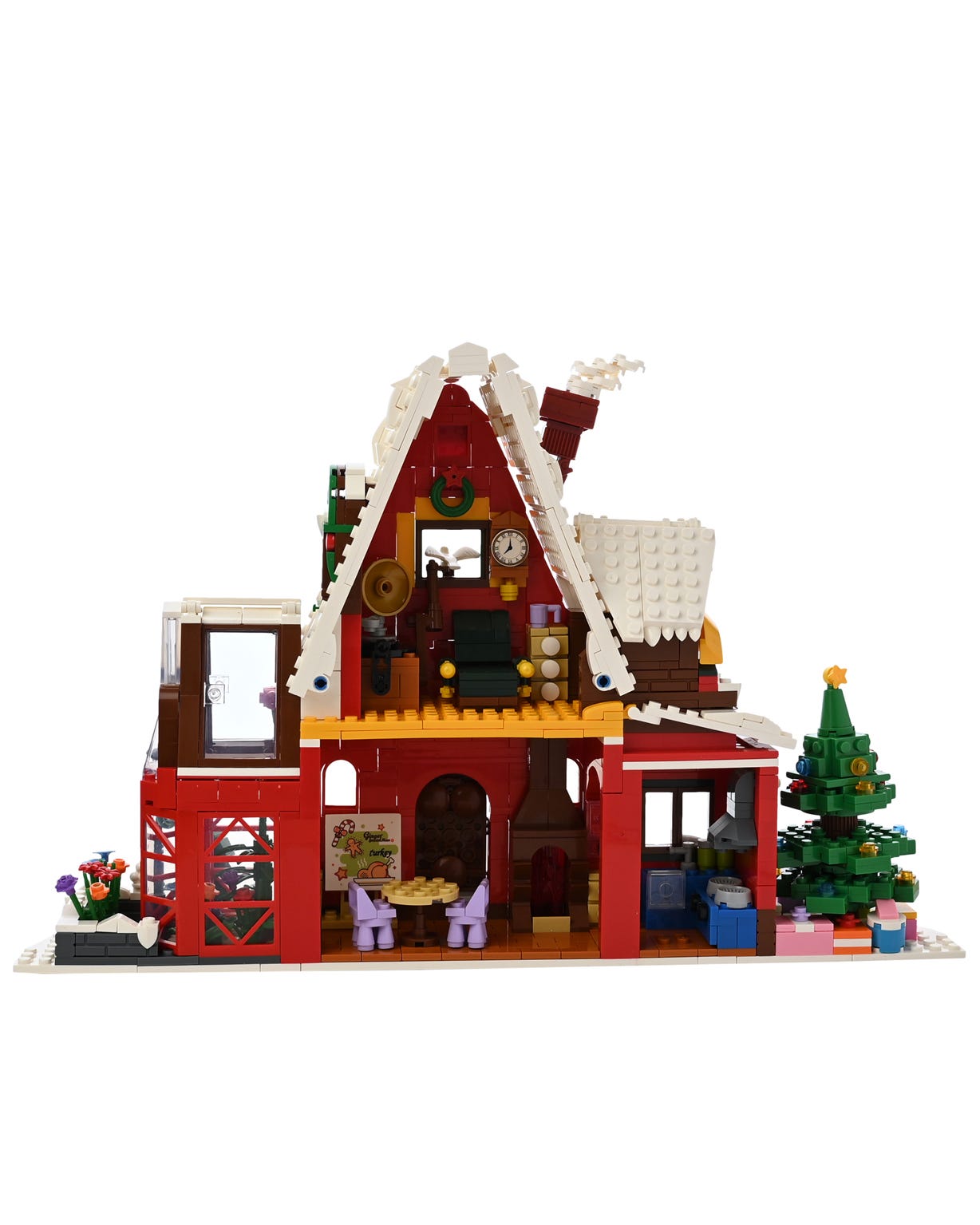 Toy Shop Christmas Chalet Brick Building Set Age 6+ 