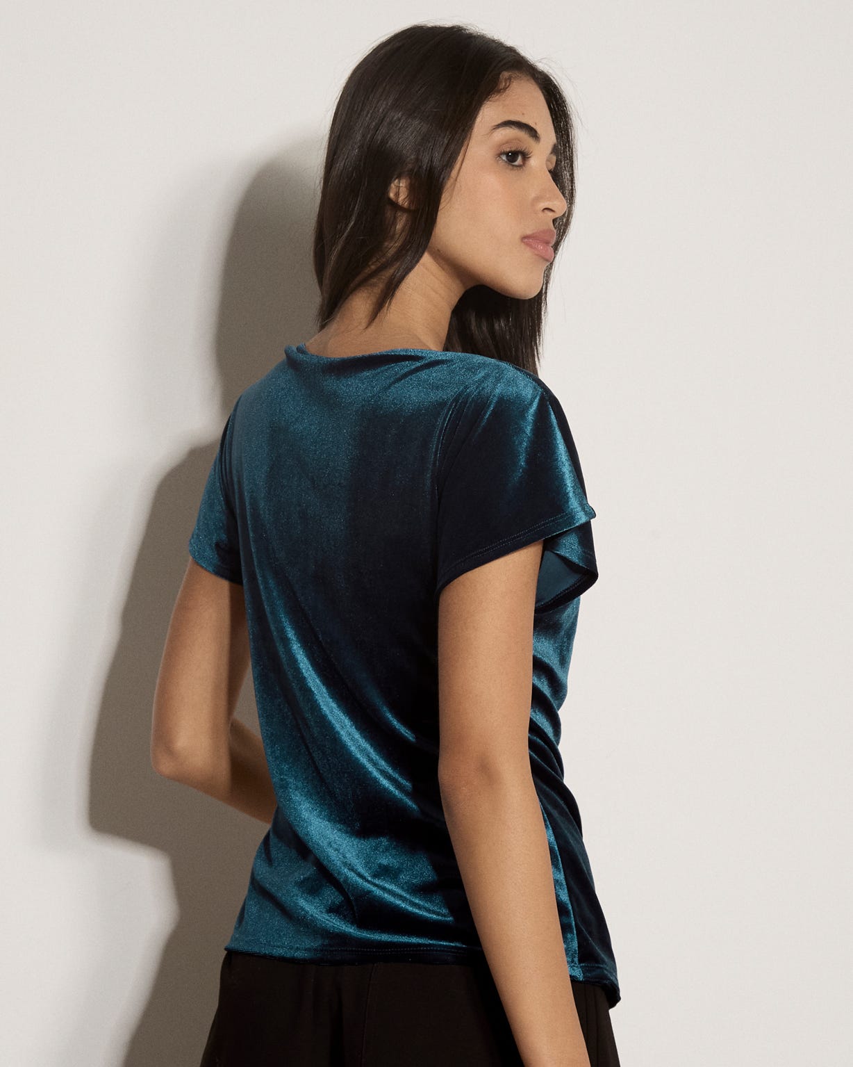 Apricot Velvet Top 
