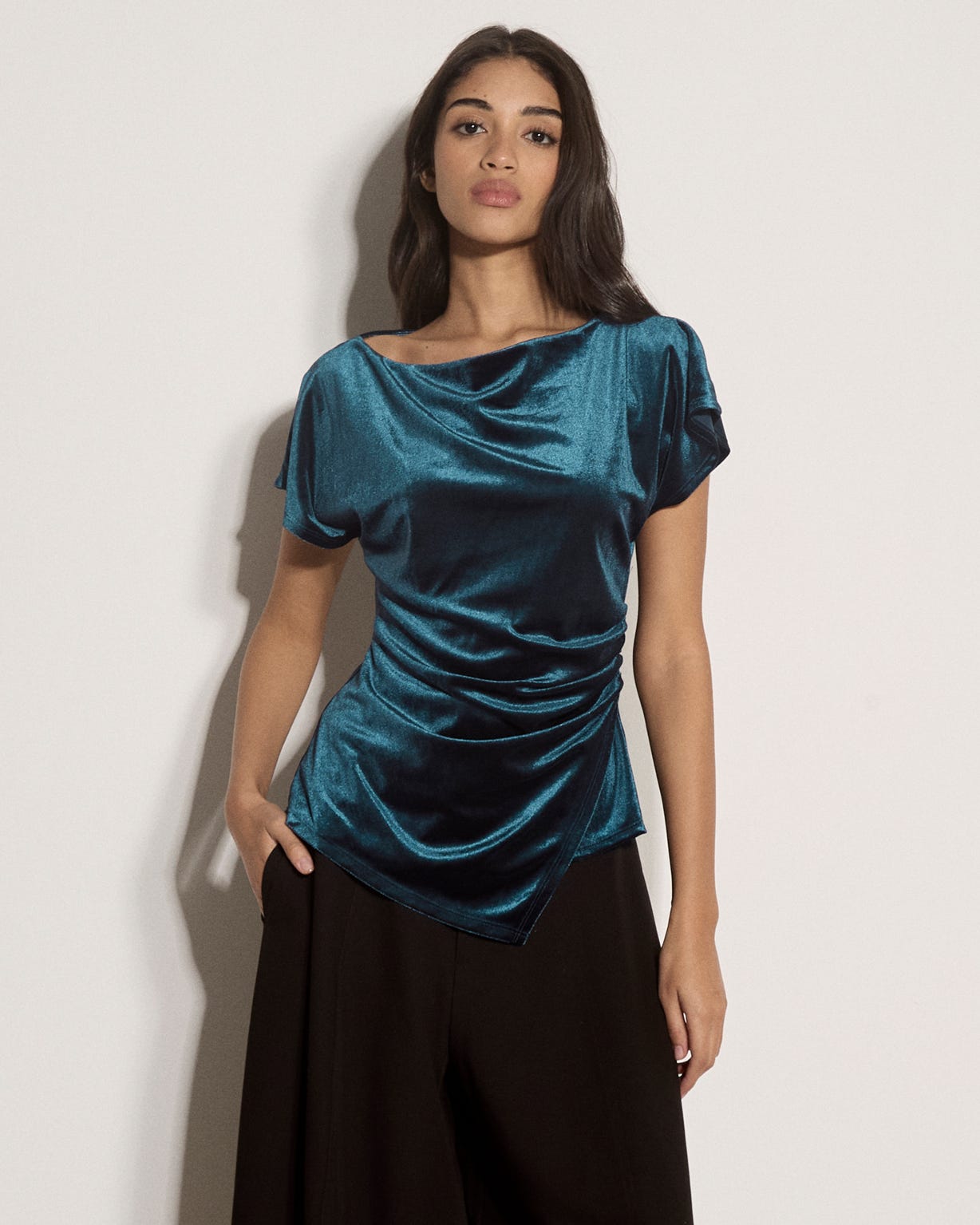 Apricot Velvet Top 