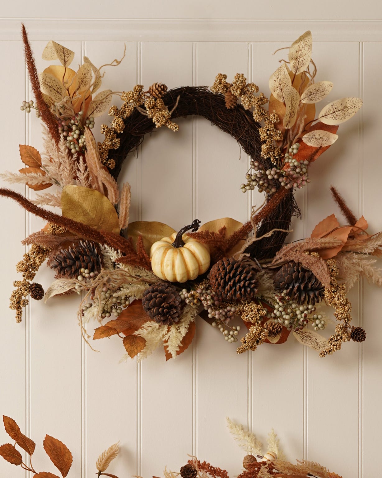 Damart Country Living Neutral Autumn Wreath