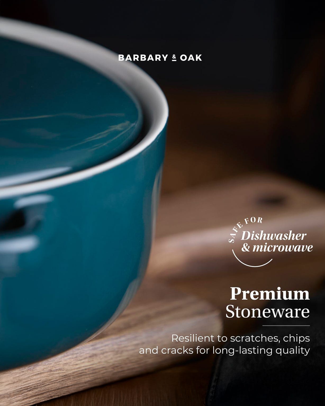Barbary & Oak Nattura Shallow Casserole Dish 