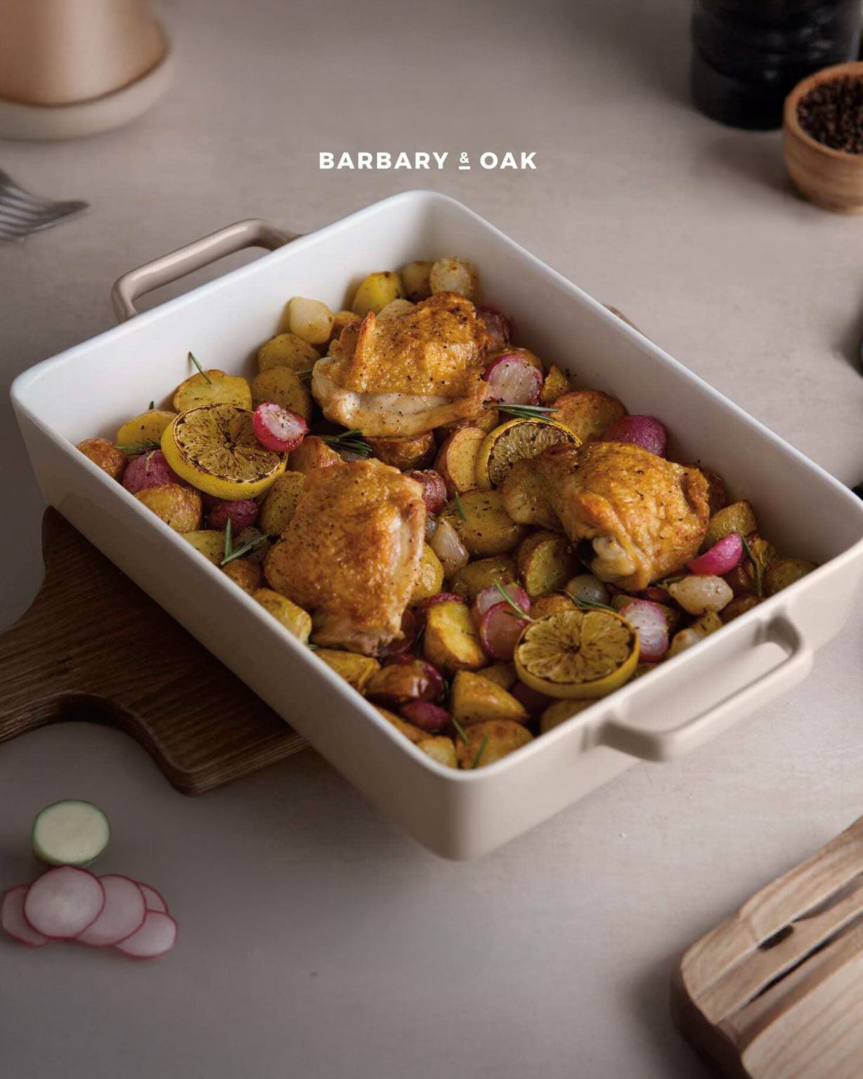 Damart Barbary & Oak Nattura 38cm Rectangular Dish