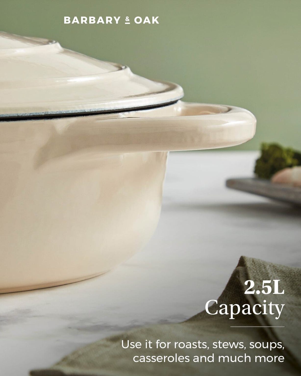 Barbary & Oak 28cm Shallow Casserole 