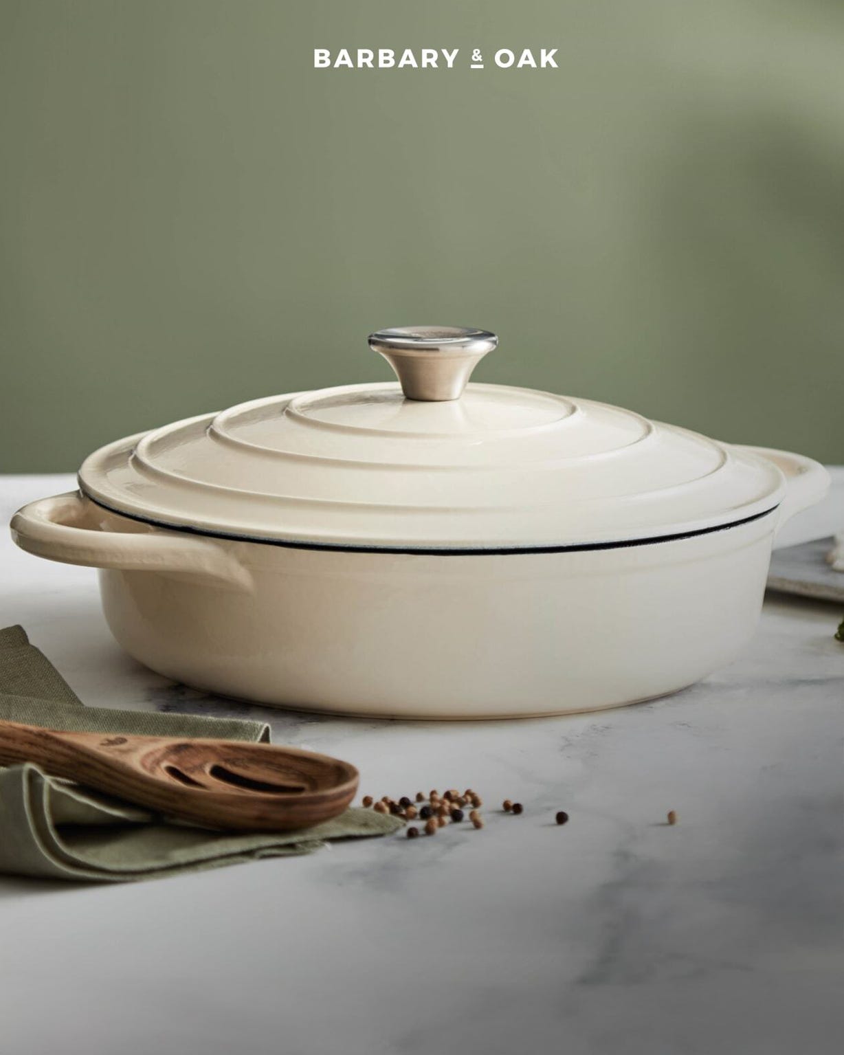 Damart Barbary & Oak 28cm Shallow Casserole