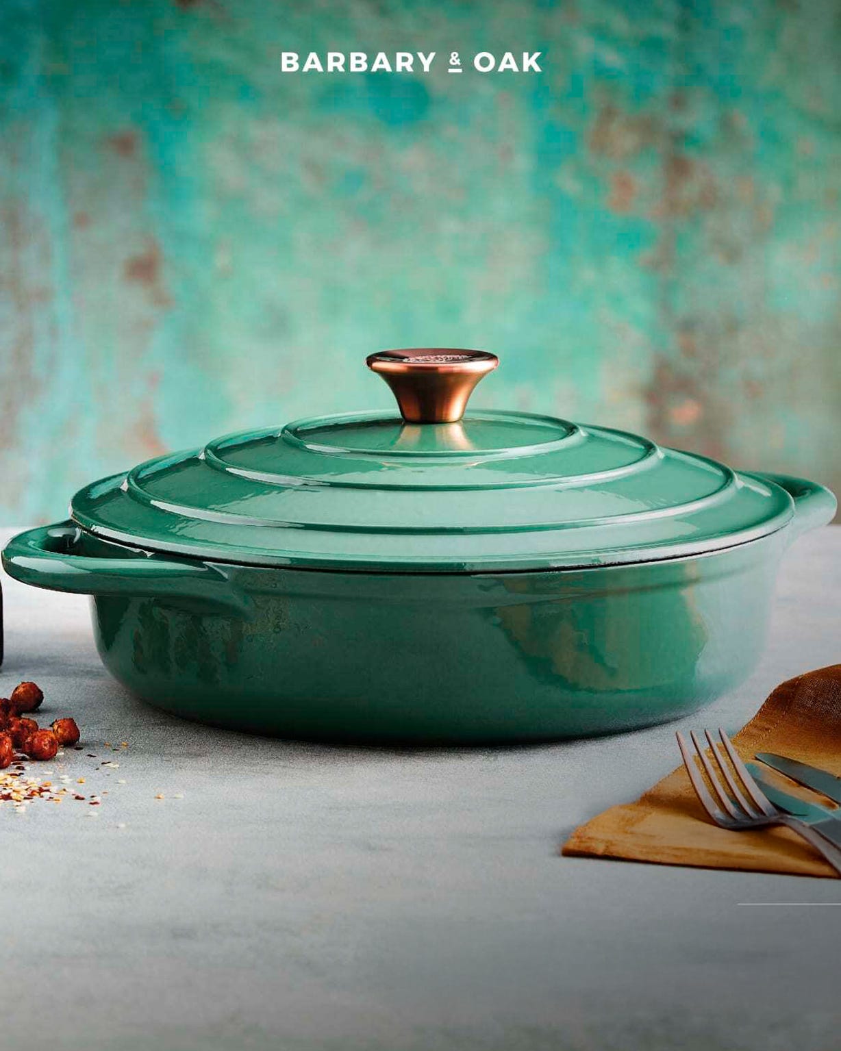 Damart Barbary & Oak 28cm Shallow Casserole