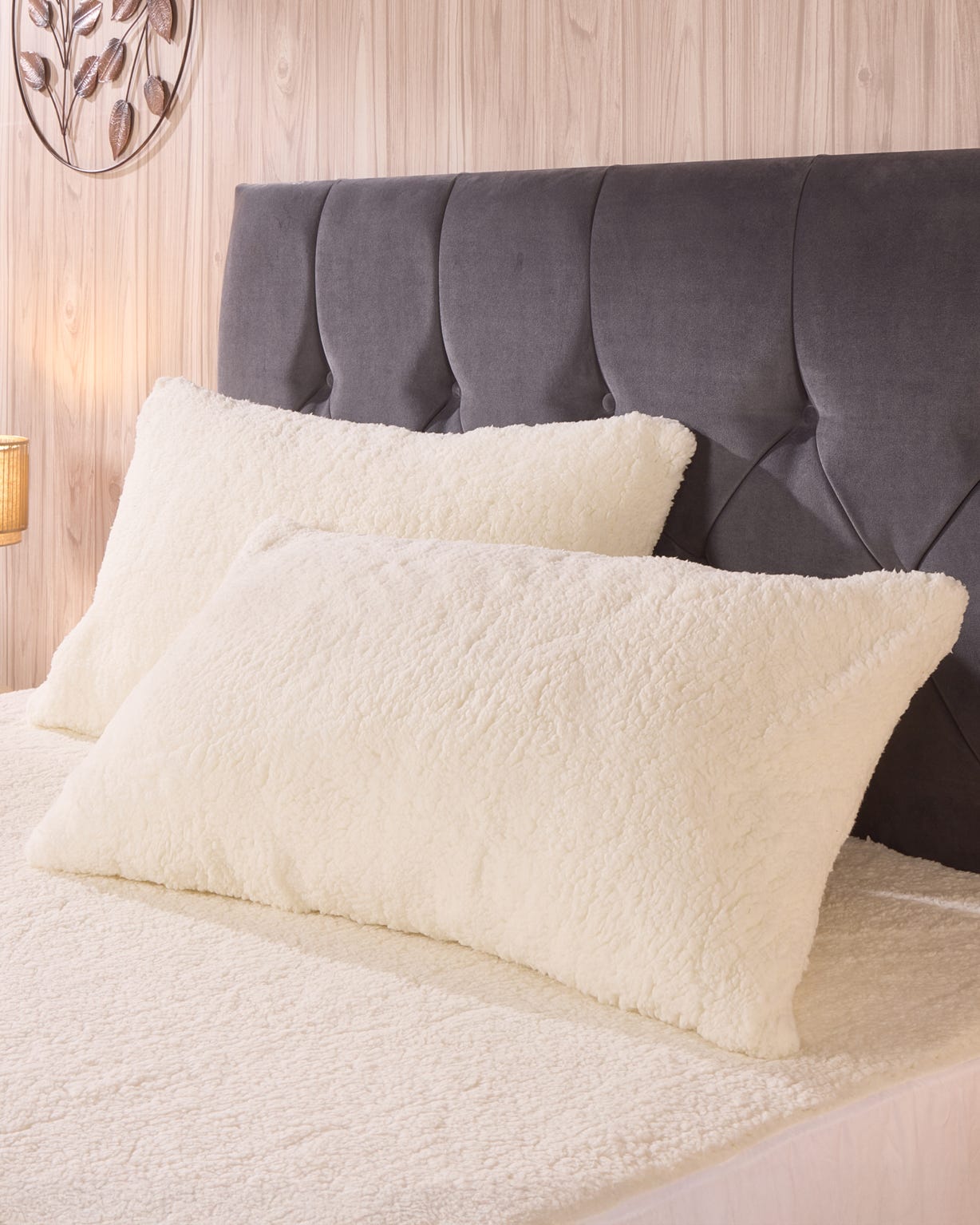 Teddy Fleece Pillow Pair 