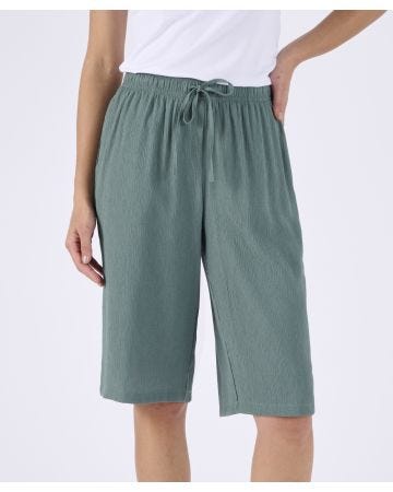 Crinkle Bermuda Shorts