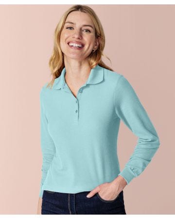 Long Sleeved Piqué Polo