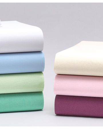 Easy-Care Plain Dye Fitted Sheet