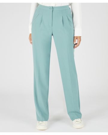 Wide-Leg Crêpe Trousers