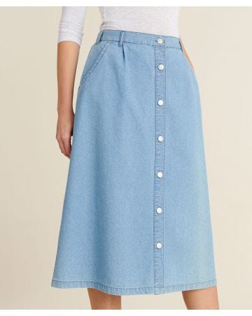 Button-through Skirt