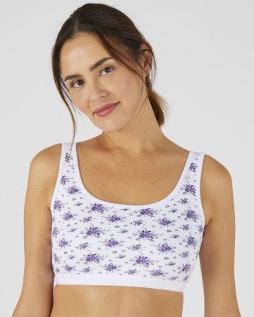 Pack of 2 Cotton Rich Bra Tops