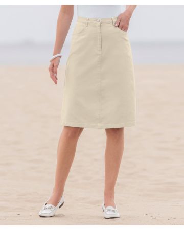 Cotton Stretch Skirt