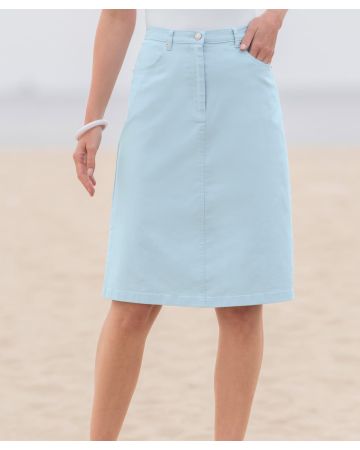 Cotton Stretch Skirt