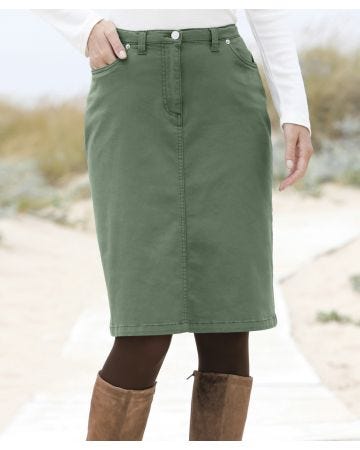 Cotton Stretch Skirt